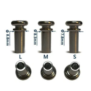 1x Violin Endpin Titanium Metal Hollow Type Grey Color Ti dia 7.8/8.3/8.8 - Picture 1 of 2