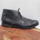 Clarks Holmby Chukka Boots Men's 13M Black Leather Comfort Desert Casual Ankle