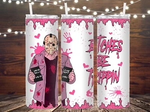 B*tches be trippin Metallbecher, Halloween, Horror, gruselig, Jason Voorhees - Bild 1 von 1