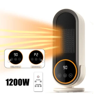Electric Tower Space Heater 1200W for Indoor Use Large Room with Remote - Picture 1 of 21