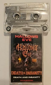 Hallows Eve - Death and Insanity Cassette Tape 1986 Thrash Metal Blade 72163-4 - Foto 1 di 7