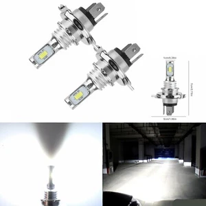 2X H4 6000K LED Headlights Globes For Nissan Navara D22 D40 High Low Beam Bulbs - Picture 1 of 7