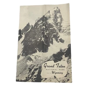 Vintage 1941 Grand Teton National Park Wyoming Brochure National Park Service - Picture 1 of 5