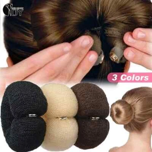 Fashion Hair Bun Maker Donut Magic Foam Sponge Easy Big Ring Hair Styling Tools - Picture 1 of 22