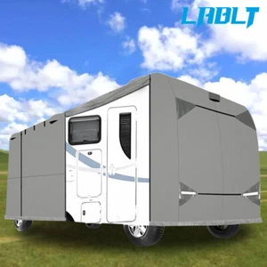 LABLT For 30'-43' Camper Class A RV Cover Gray Water-Proof Snow-Proof Anti-UV - Picture 1 of 14