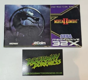 Mortal Kombat 2 (SEGA 32x) Spielhandbuch nur - Bild 1 von 3