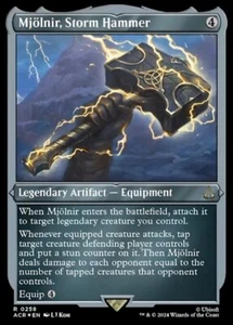 MTG MJÖLNIR, STORM HAMMER 258 FOIL EXC ETCHED MJOLNIR, MARTELLO - ACR X EN - Picture 1 of 1