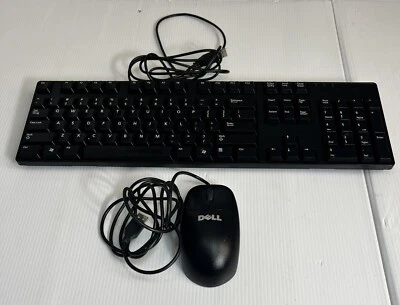 Dell SK-8175 Wired USB Keyboard Black & Dell Logitech Mouse M-UK.TESTED - Image 1 of 4