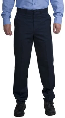 Pantalones utilitarios de trabajo Red Kap para hombre resistentes a las manchas frente plano azul marino 36W x 30L EE. UU. Foto 1 de 3