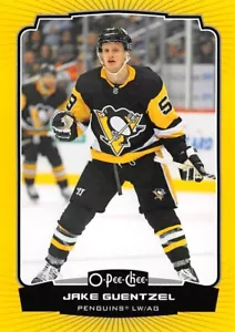2022-23 O-Pee-Chee amarillo #10 Jake Guentzel - Imagen 1 de 2
