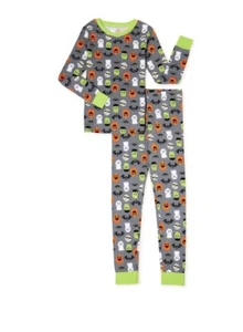 Halloween Boys Pajamas Snug Fit Cotton Pumpkin Mummy Frankenstein Bat Size 5 - Picture 1 of 3