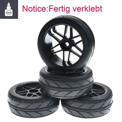 4PCS 1:10 Buggy Tires&Wheel 12mm Hex For  RC Model Racing Car - Image 1 of 4