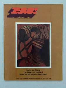 Programa de fútbol americano de la NFL 1970 Philadelphia Eagles vs Nueva York Gigantes de Nueva York ¡raro! - Imagen 1 de 1