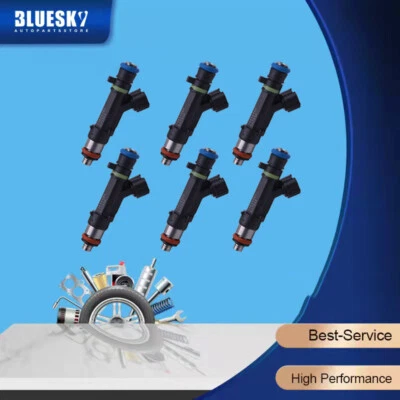 6X New Fuel Injectors 1465A080 For Mitsubishi Outlander ZH 3.0L V6 4WD 2007-2012 - image 1 of 4