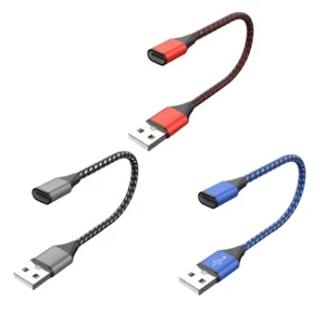 USB C Extension Cable Type C Female to USB 2.0 Male Extender Converter - Zdjęcie 1 z 11