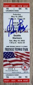 Pedro Martinez signiert makellos Inning Ticket Red Sox gegen Mariners 18.05.02 RAD - Bild 1 von 1