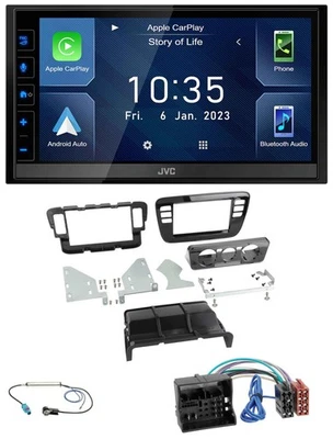 JVC DAB Bluetooth MP3 USB 2DIN Autoradio für Seat Mii 16-19 Skoda CitiGo piano - Bild 1 von 4
