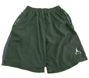 AIR JORDAN Nike Boy's (Size Youth 2XL) Gray Athletic Shorts Zipper Pockets Gym - Picture 1 of 4