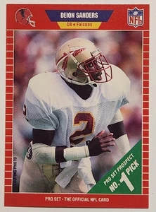 1989 Pro Set Football / Atlanta Falcons / Deion Sanders RC #486 - Picture 1 of 2