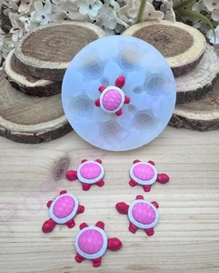Turtles handmade silicone mold (SMALL) for crafts - Picture 1 of 7