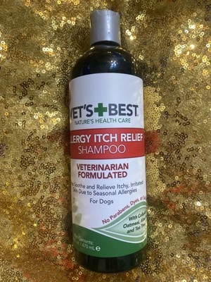 Champú para aliviar la picazón alergia Vet’s Best para perros 16 fl oz alivia la picazón irritada Foto 1 de 4