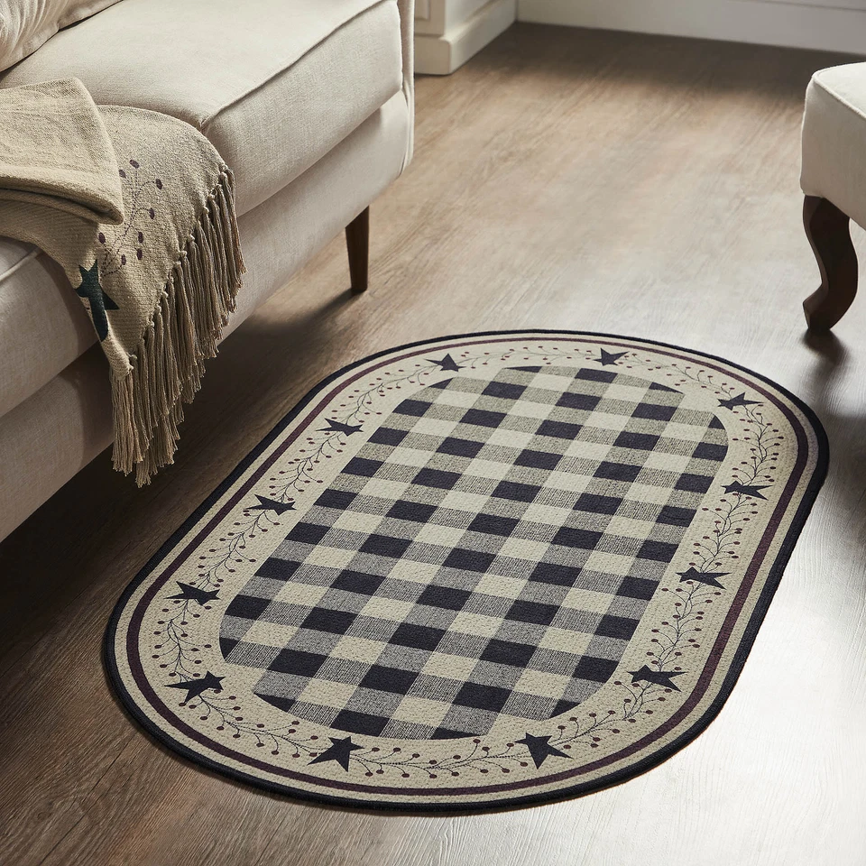 Pip Vinestar Indoor/Outdoor Rug Oval 27x48 VHC Brands - Image 1 of 4