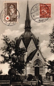 Finlandia Pori Juseliuksen Mausoleumi Postal Vintage B272 - Imagen 1 de 2