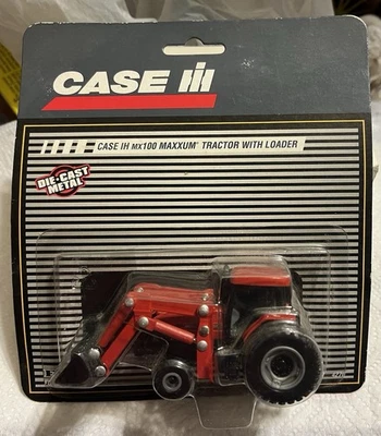Tractor ERTL Case IH MX 100 Maxxum con cargador 1/64 Foto 1 de 3