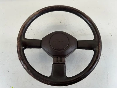 Volante Toyota Supra Turbo usado marrom MK3 MKIII MA70 86-92 FABRICANTE DE EQUIPAMENTO ORIGINAL - Imagem 1 de 4