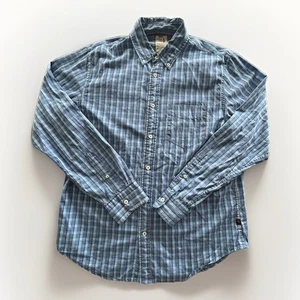 Relwen Plaid Shirt Men’s Large Casual Long Sleeve Button Down Cotton Pocket - Picture 1 of 7