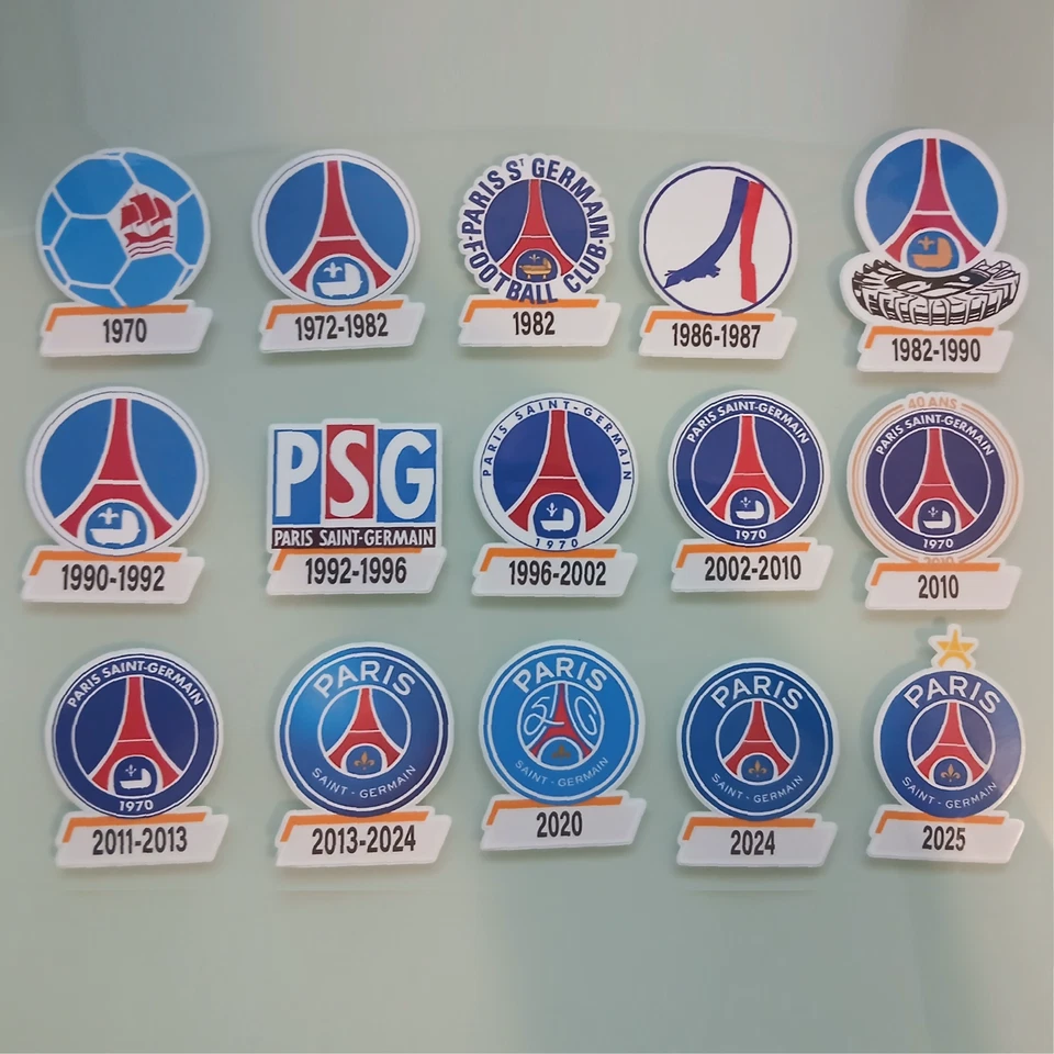 🏆 Stickers Collector PSG - Évolution des Logos (1970-2025) 🏆 - Photo 1/4