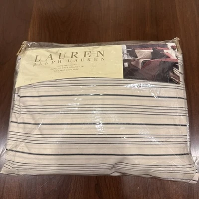 Nova Saia Cama King Ralph Lauren - Bleecker Street Preta/Creme 0016 - Imagem 1 de 4