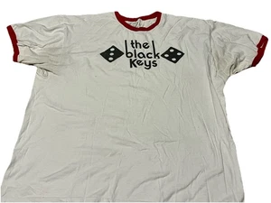 The Black Keys Dice Ringer T-Shirt, White/Red, Size: XXL Official Merch *Read* - Picture 1 of 7