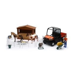 New Ray 1/18 Kubota RTV-X1120D with Horses Playset SS-33343 - Picture 1 of 2