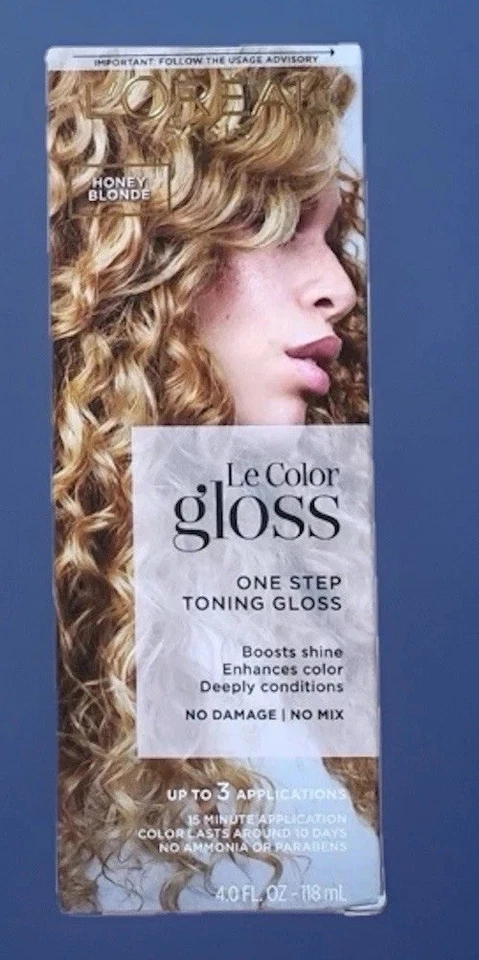 2 Loreal Le Color Gloss One Step Toning 4oz In-shower Honey Blonde Warm Golden