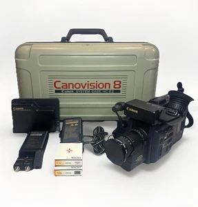 Canon VM-E2N Canovision 8mm Videokamera Camcorder mit Tasche & Zubehör FUNKTIONIERT - Bild 1 von 11