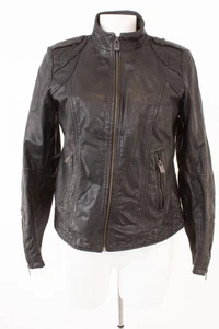 OAKWOOD Damen Jacke Lederjacke Gr. L Echtes Leder Schwarz - Bild 1 von 8