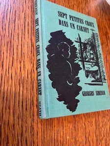 VINTAGE SEPT PETITES CROIX DANS UN CARNET VON GEORGES SIMENON 1956 - Bild 1 von 4