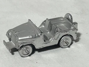 Vintage Midgetoy Army Jeep, Silver - Picture 1 of 3