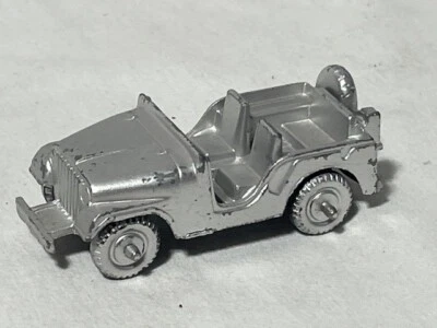 Vintage Midgetoy Army Jeep, Silver - Image 1 of 3