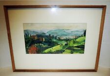 Old Master Impressionist MODERN MID CENTURY PAINTING - ABSTRACT LANDSCAPE
