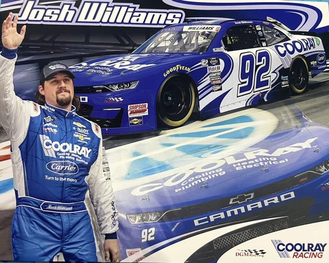 2023 JOSH WILLIAMS “COOLRAY HEATING COOLING" #92 NASCAR XFINITY SERIES POSTCARD Cover