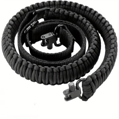 Shotgun Sling 550 Paracord Rifle Sling Tri-Lock Swivel Adjustable Length 2 Point - Image 1 of 4