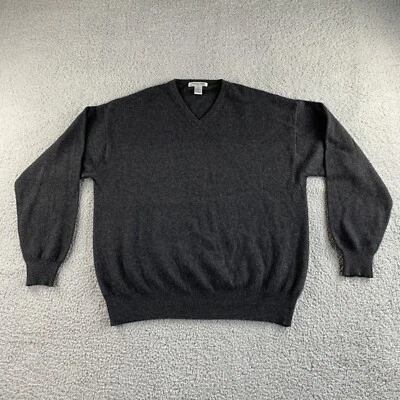 Vintage NEW Rountree & Yorke Sweater Mens XL Angora Lambswool Cashmere Platinum Foto 1 de 4