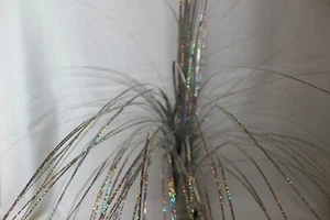Artificial Flowers - 70CM Silver And Copper Glitter Spray Onion Grass  - Picture 1 of 11