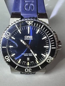 Oris Swiss Automatik 7653 Blau Ziffernblatt und Band mit Datumsanzeige - Bild 1 von 18