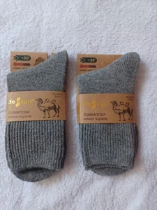Design Camel Wool Angora Dark Grey Thermo Socks Size UK4-6 - Picture 1 of 1