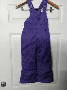 PROTECTION SYSTEM Snow Bib Kids Size 4 Ski Snow Insulated Purple Overalls - Picture 1 of 4