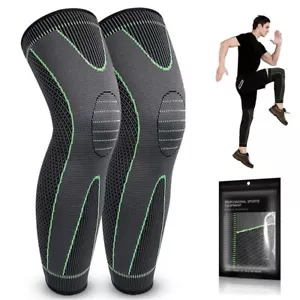 Nuovo! Ginocchiera Compressione Tutore Supporto per Sport Dolori Articolari Sollievo Artrite - Foto 1 di 13