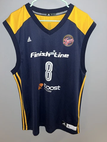 Adidas Indiana Fever WNBA Official Jersey WISH TV Promo #8 Mens L Cover